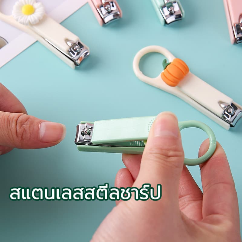ปลีก/ส่ง กรรไกรตัดเล็บพกพา รูปการ์ตูน น่ารัก รูปที่ 6