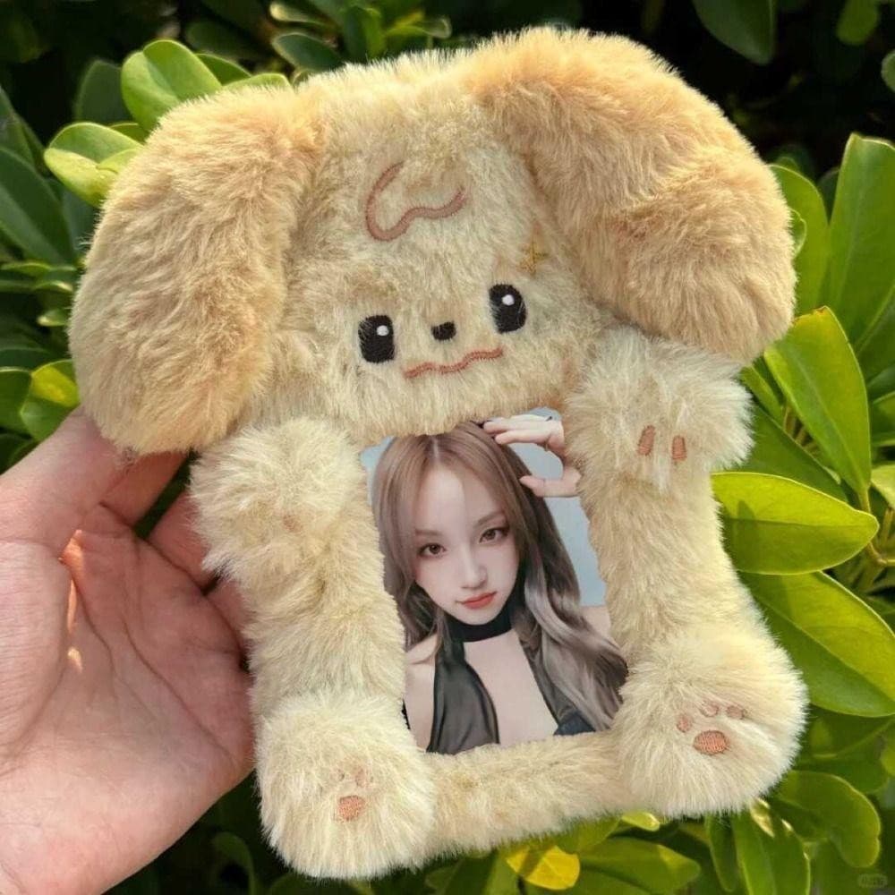 ไอดาฟี2 การ์ดรูปถ่าย ,ตุ๊กตากระต่าย/สุนัข/แมวผู้ถือบัตรภาพถ่าย,คุณภาพสูงกระต่ายหูใหญ่/ชายแดน คอลลีมัลติฟังก์ชั่ไอดอลภาพฝาครอบป้องกันนัก รูปที่ 5