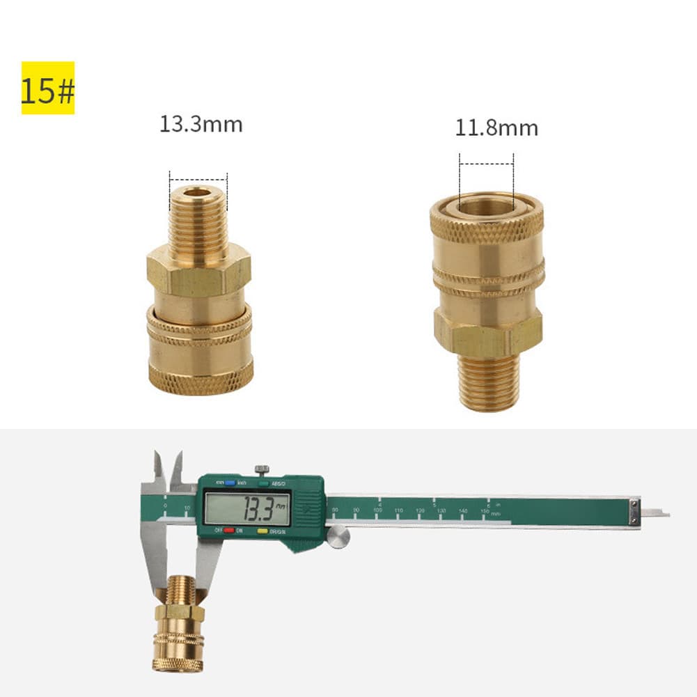 Hotwind 1/4 Quick Connect Coupler Adapter-Car Clean Washing Pressure Washer Connector รูปที่ 6