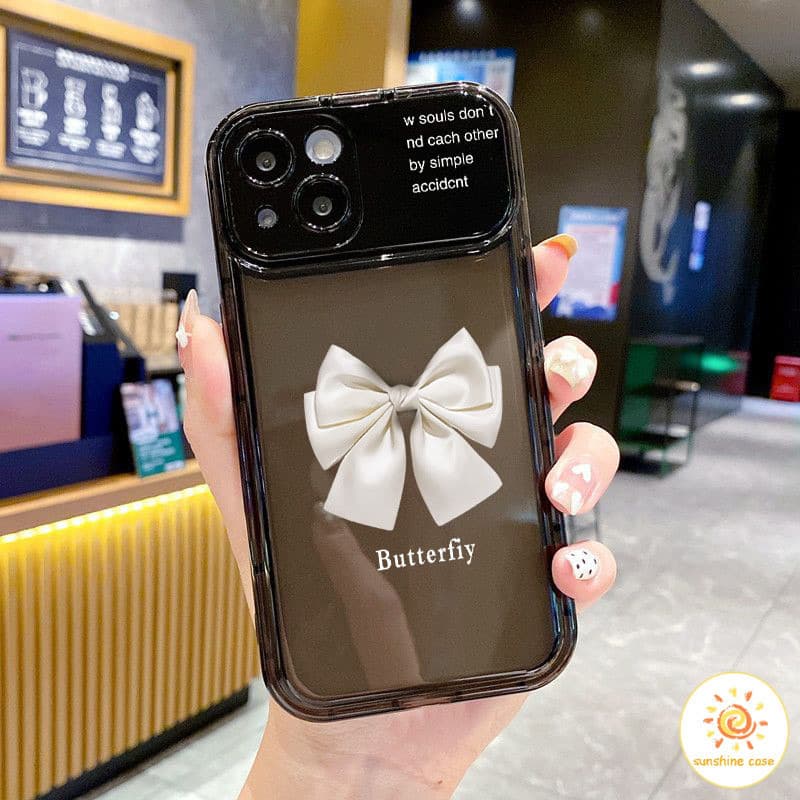 กระจกแต่งหน้า การ์ตูน น่ารัก แต่กลัวหมา ไอโฟน11 For iPhone 11 12 13 14 15Pro MAX X XS XR XS 6 7 8Plus SE2020 เคสโทรศัพท์ รูปที่ 3