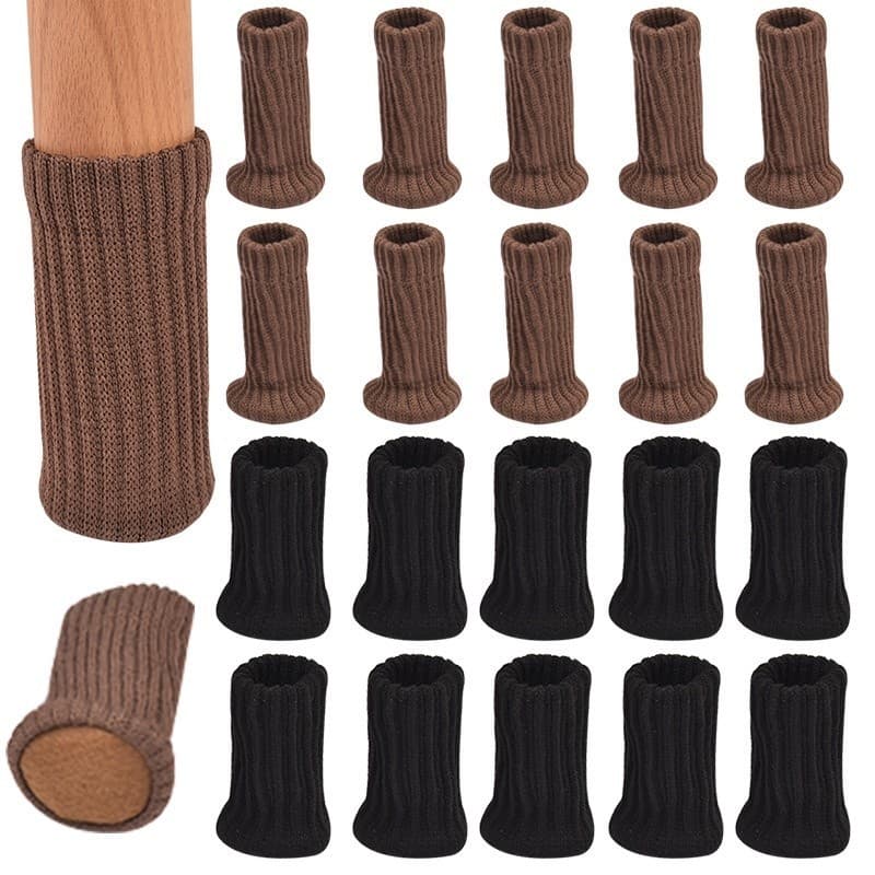 24PCS ถุงเท้าโพลีเอสเตอร์ ที่รองขาเก้าอี้ ที่รองขาโต๊ะ หนาขึ้น กันลื่นกันเสียงดัง สําหรับตกแต่งบ้าน รูปที่ 2
