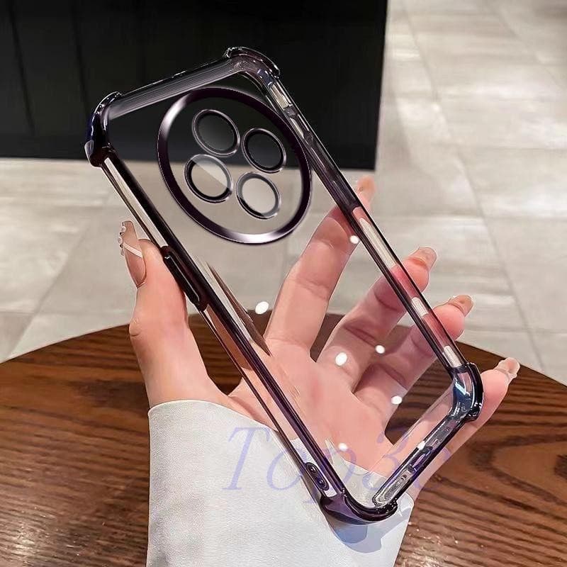 เคส OPPO Reno 12F 5G เคสโทรศัพท์โปร่งใสป้องกันการตกสี่มุม SJDK รูปที่ 4