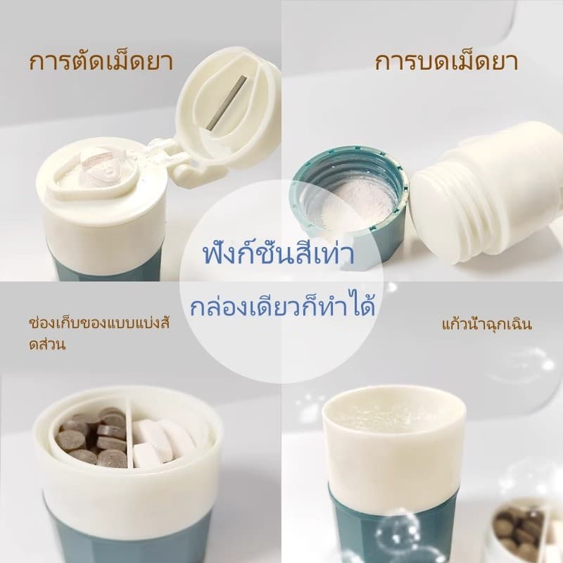 Sanli เครื่องบดกล่องยาขนาดเล็ก เครื่องบดและเครื่องบดย่อย/กล่องใส่ยาขนาดเล็กแบบพกพา/สำหรับใช้ในครัวเรือน รูปที่ 3