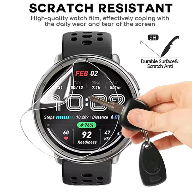 1-3 ชิ้นป้องกันฟิล์ม Hydrogel สําหรับ For Amazfit Active 2 ฝาครอบ Soft TPU ป้องกันหน้าจอสําหรับ For Amazfit Active 2 สมาร์ทนาฬิกา Accessorie ไม่ใช่แก้ว รูปที่ 5