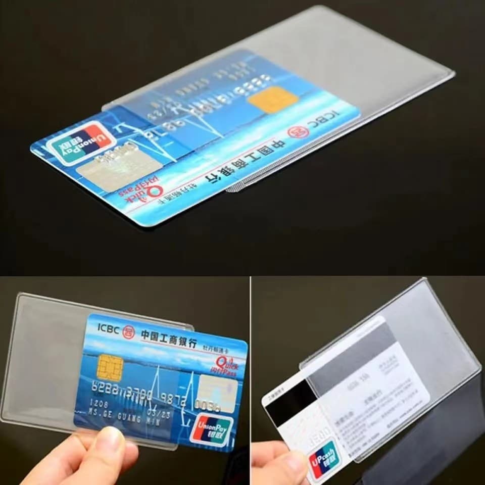 ซองใสใส่บัตร atm บัตรประชาชน กระเป๋าใส่บัตร ป้องกันรอยขีดข่วน การเสื่อมสภาพของบัตร รูปที่ 5