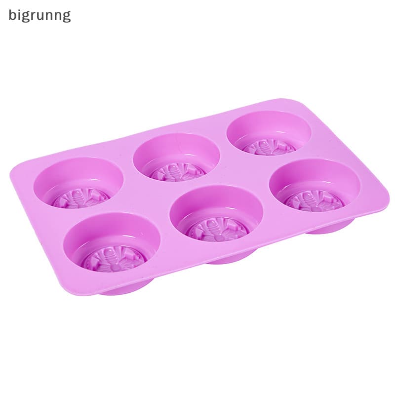 Bigrunng ซิลิโคน 6 Cavities สบู่ Mould Bee Shape Fondant แม่พิมพ์เค้กเบเกอรี่อุปกรณ์เสริม SG รูปที่ 5