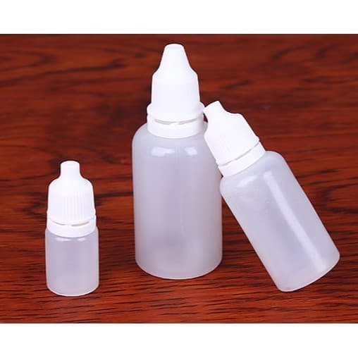 100pcs 3/5/10/15/20/30/50/100ml ขวดบีบหยด ขวดและฝาสีขาว Dropper Bottle ขวดยาหยอดตา วัสดุพลาสติกPE รูปที่ 2