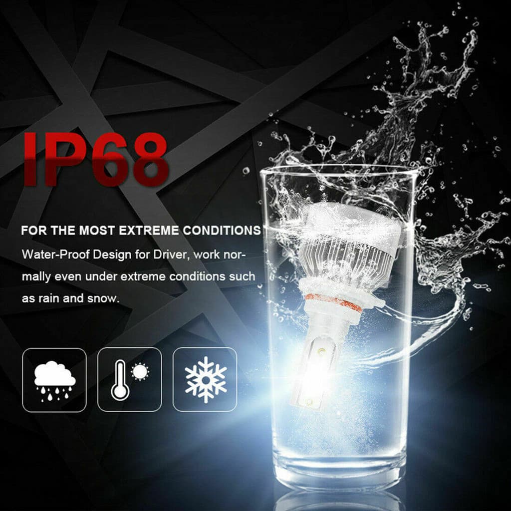 หลอดไฟหน้า LED ขั้วตรงรุ่น Nissan Big-M แสงขาว มีพัดลมในตัว H4 ราคาต่อ 1 คู่ รูปที่ 3