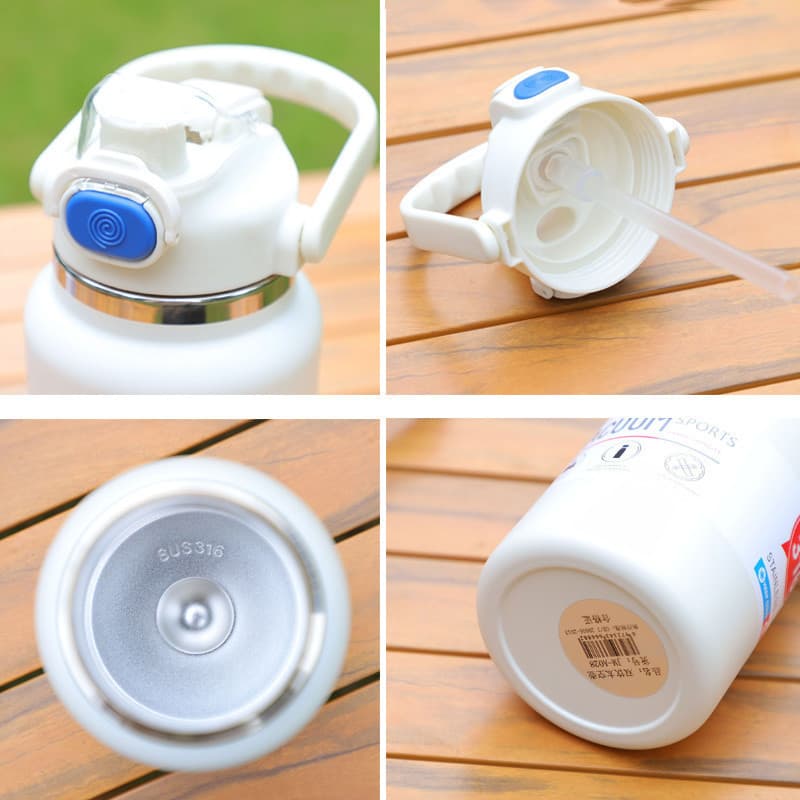 PANDA กระบอกน้ำเก็บอุณหภูมิร้อน-เย็น 1200/1400ml สแตนเลส316 กระติกน้ำสแตนเลสเกรด เก็บเย็นยาวนานข้ามวัน ฝากันหก100% รูปที่ 7