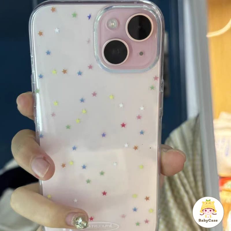 เคส Samsung A14 A05S A06 A05 A15 A12 A13 A03 A04 A23 A51 A50 A53 A33 A54 A34 A24 A32 A20 A04 A30 ปกอ่อนดาวสดสีสันสดใส รูปที่ 4