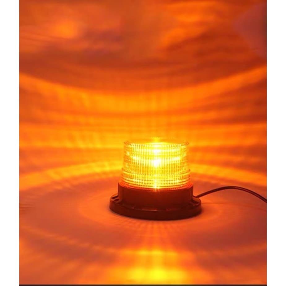 ไฟไซเรนติดหลังคา สีเหลือง.สีแดง ปรับได้ 1แบบ led high powerbeacon ฐานแม่เหล็ก สีเหลือง รุ่น 013 งานดีมากใช้ไฟ 12V รูปที่ 7