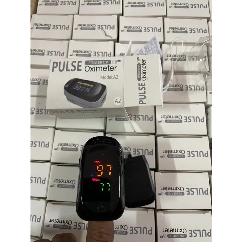 Sale A2LED เครื่องวัดออกซิเจน ปลายนิ้ว วัดออกซิเจนในเลือด Oxygen pulse fingertip oximeter ที่วัดออกซิเจน รูปที่ 7