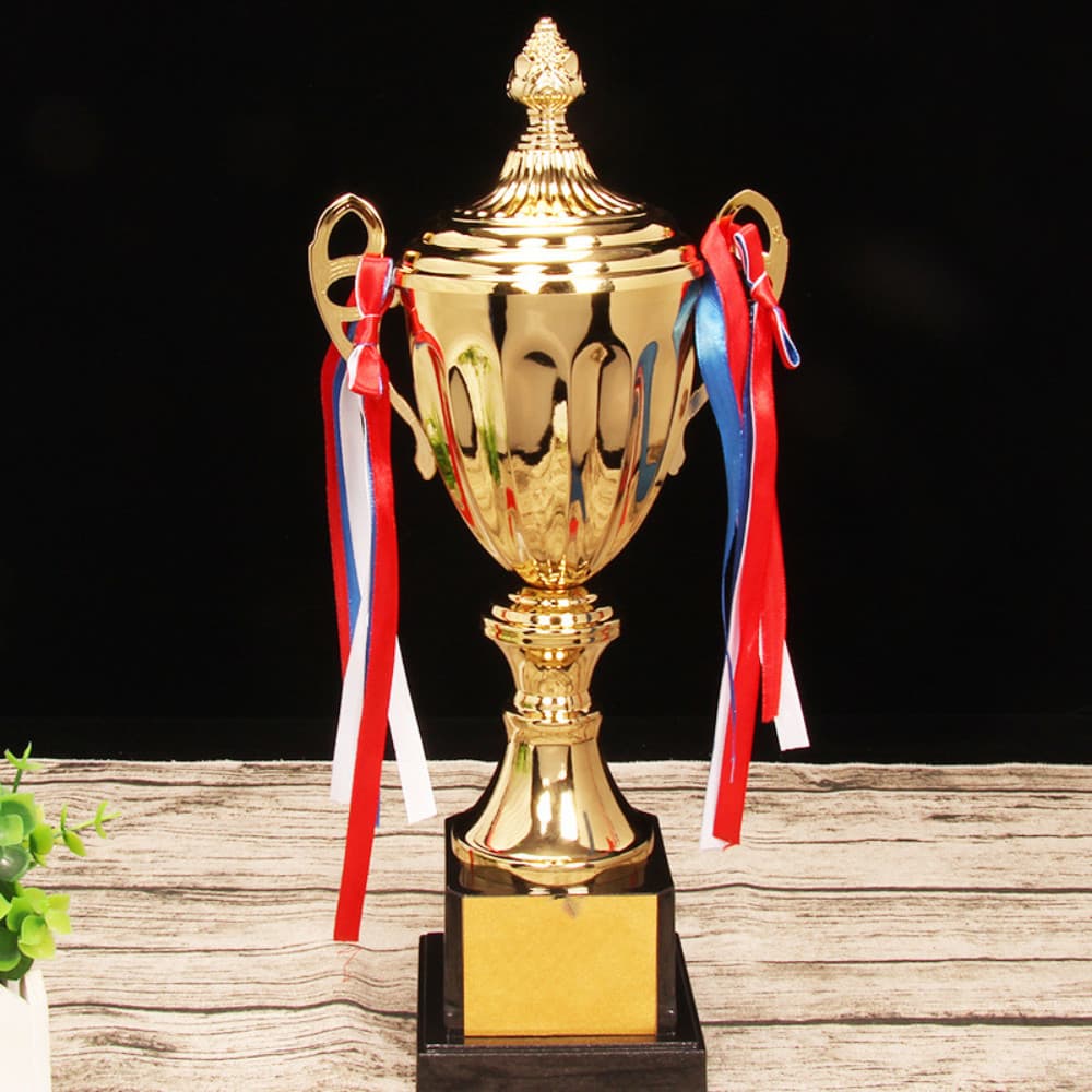 RIPPL ถ้วยเล็ก รุ่นโลหะ พร้อมฝาปิด สําหรับเกมกีฬา โรงเรียน ทีม แข่งขัน รูปที่ 8
