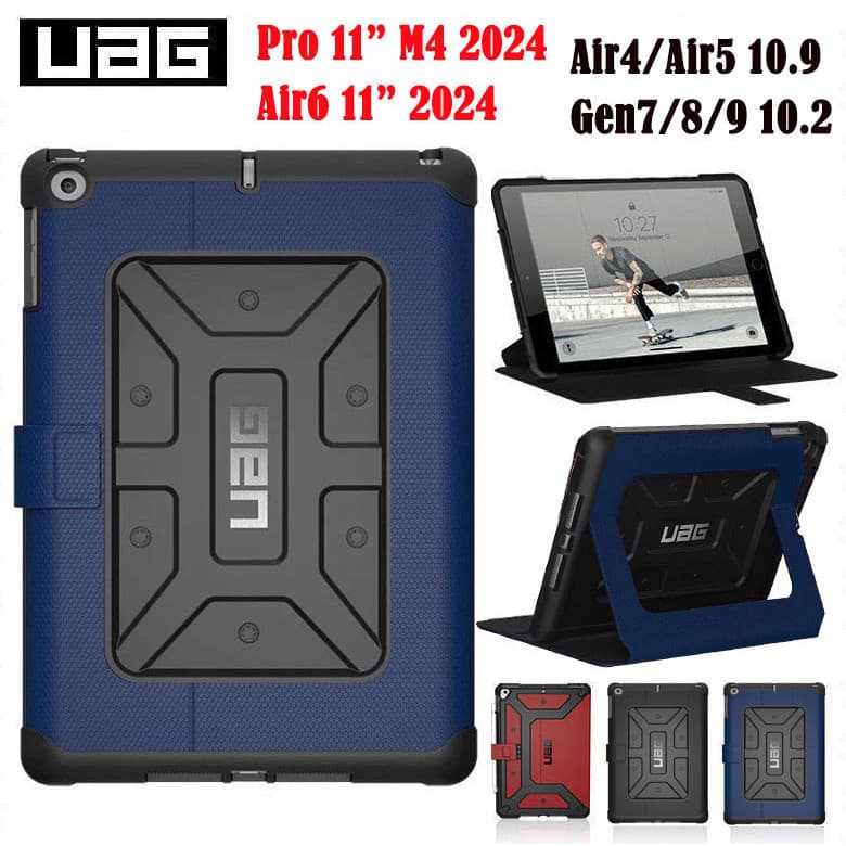 เคส UAG สำหรับ ไอแพด IPad Air4 10.9/Gen 7/8/9 10.2/Gen10 /Air5 Air 11 13 Pro 11 13 2024 M4 Air6 กันกระแทก มีที่ใส่ปากกา รูปที่ 1