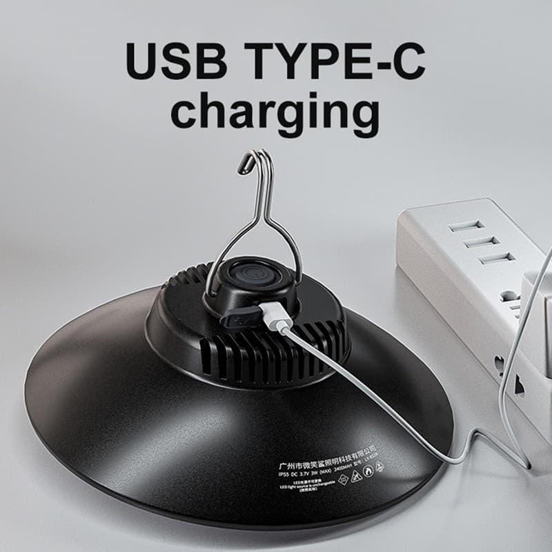Smile Shark Camping Light Recharge โคมไฟเต็นท์กันน้ํา แสงสีขาว/เหลือง รูปที่ 5