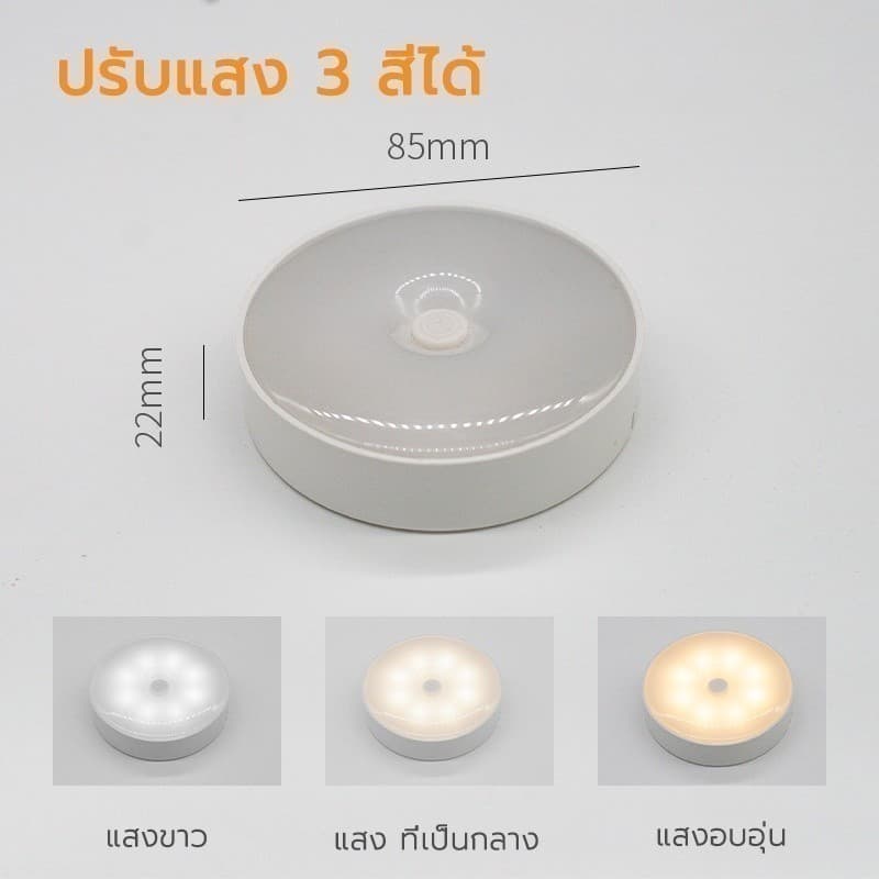 อัจฉริยะร่างกายมนุษย์อัตโนมัติเหนี่ยวนำไฟกลางคืนขนาดเล็ก ประตูเข้าบ้านไร้สายตั้งแต่กลางคืน รูปที่ 7