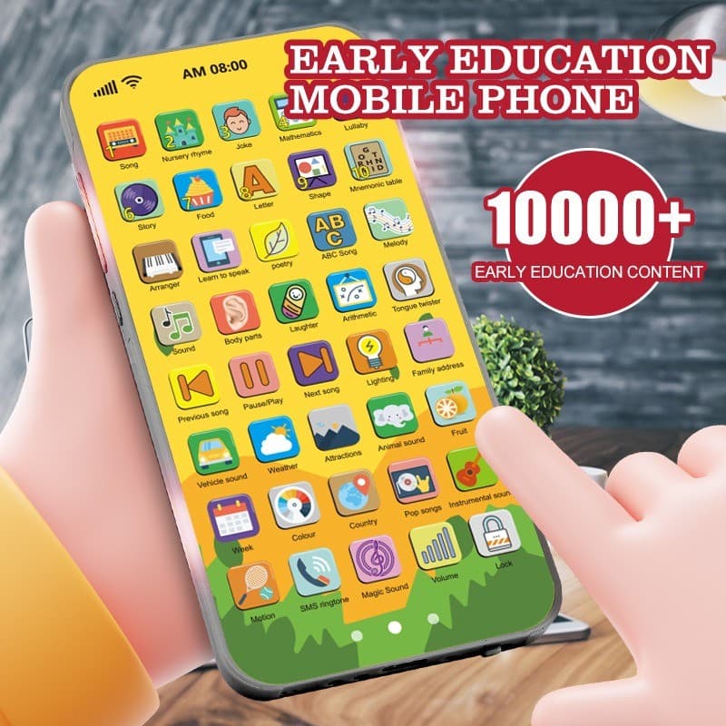 COD ของเล่นโทรศัพท์มือถือ มีเสียงเพลง 10000+ เนื้อหา โทรศัพท์จําลอง ของเล่นเพื่อการศึกษา รูปที่ 3