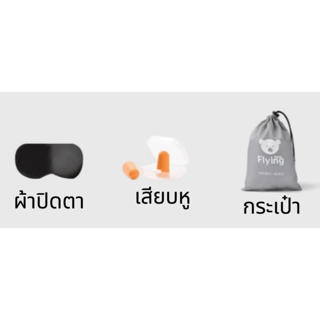 จัดส่งจากประเทศไทย หมอนหนุนแบบเป่าลม รูปตัวยู แบบพกพา หมอนเป่าลมขนาดพกพา จัดเก็บง่าย หมอน คอสบาย รูปตัว U รูปที่ 8
