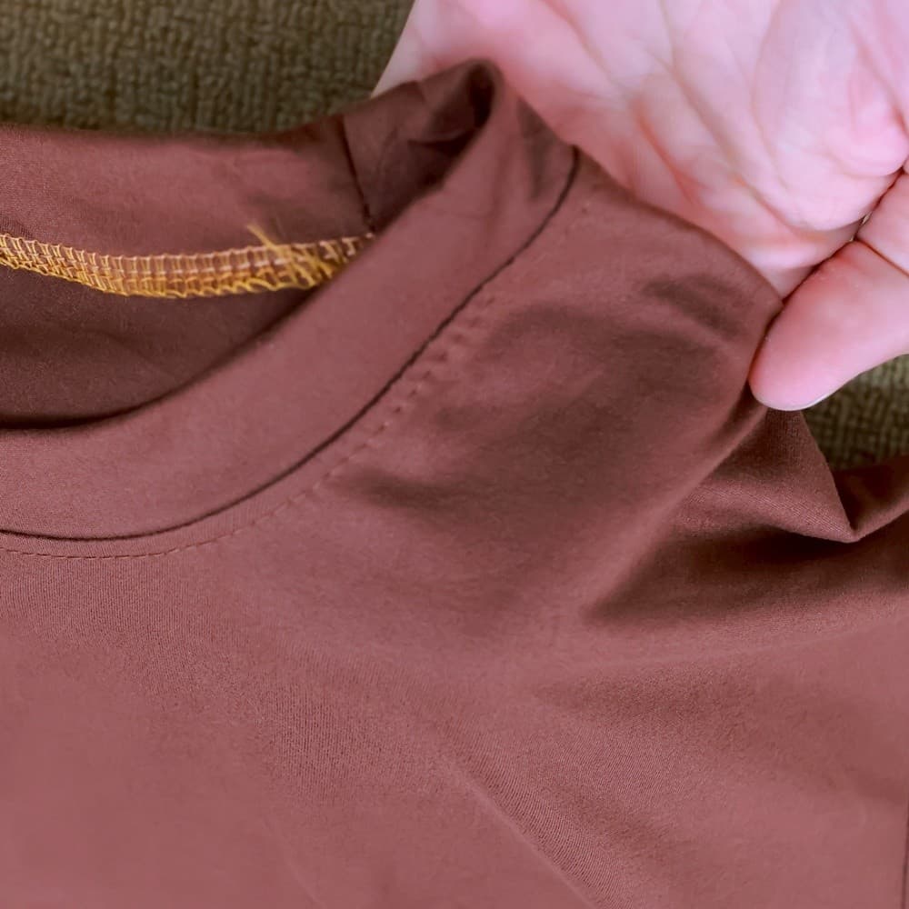 เสื้อยืด ทรงโอเวอร์ไซส์ เสื้อคอกลม แขนสั้น สีพื้น ผ้าคอตตอนผสม เนื้อผ้านิ่ม ระบายอากาศได้ดี ทรงสวย แมทช์ง่าย tb835# รูปที่ 3