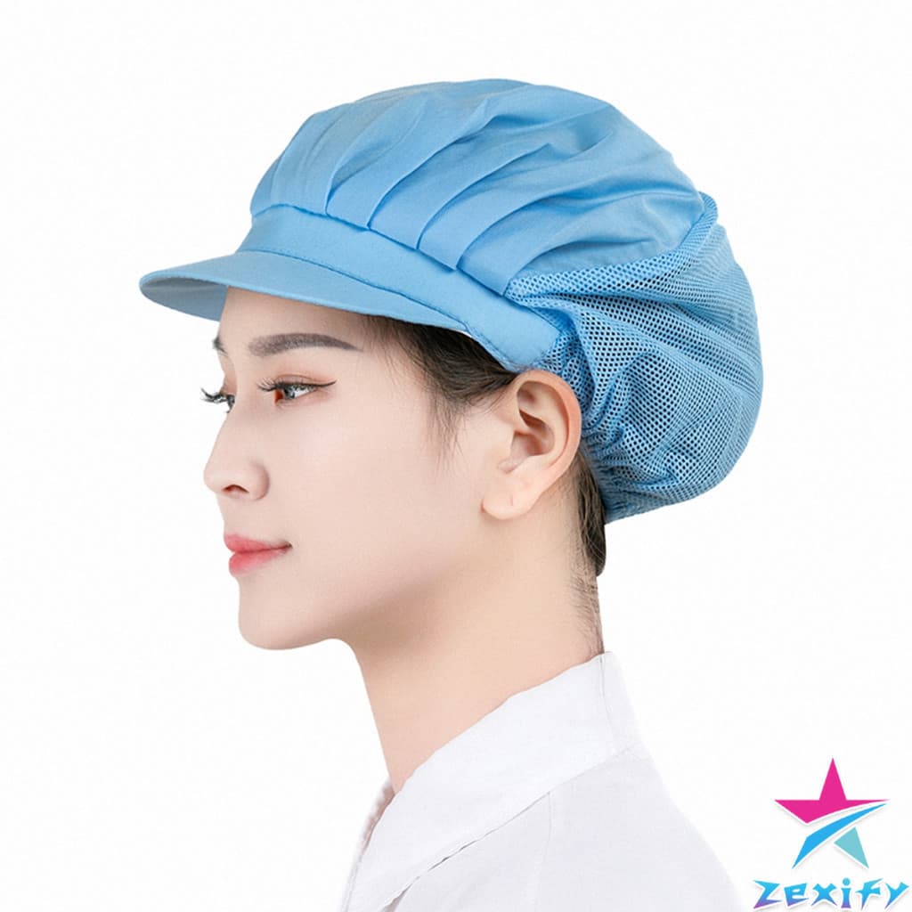 ZXF หมวกเชฟ ป้องกันฝุ่น หมวกผ้าผม สำหรับทำอาหาร งานโรงงาน Chef Cap รูปที่ 5