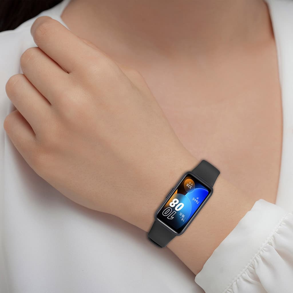 สายนาฬิกาข้อมือซิลิโคน แบบนิ่ม สําหรับ Huawei band 10 9 8 รูปที่ 6