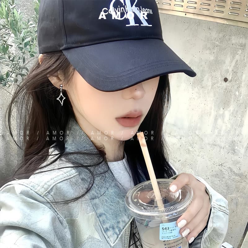 ดาว ต่างหูเข็มเงินดีไซน์ไม่สม่ําเสมอ 2024 เกรดสูงยอดนิยมใหม่ ดีไซน์เฉพาะ รูปที่ 2