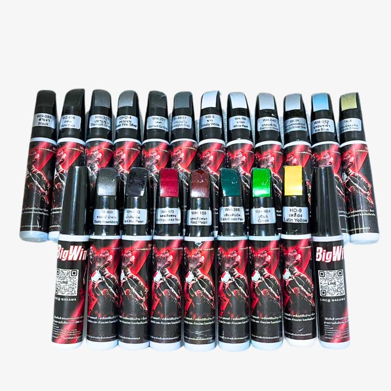 Bigwin ปากกาแต้มรถมอเตอร์ไซค์ ปากกาแต้มสีรถยนต์ ปากกาลบรอยขีดข่วน 2IN1 แบบหัวลิควิด และ หัวแปรง ในแท่งเดียวกัน 12ML ส่ง รูปที่ 4