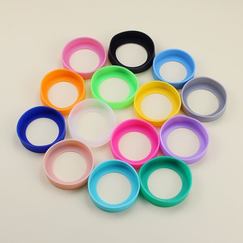 6.5/7/7.5/8 ซม./8.5 ซม.ซิลิโคนที่วางแก้ว Coaster ขวดน้ําป้องกันกรณี รูปที่ 2