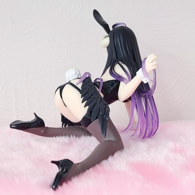 ฟิกเกอร์อนิเมะนเรศวรเดสก์ท็อปขนาด 10 ซม. Albedo Bunny Ver. คอลเลกชันรูปการกระทําพีวีซีรุ่นผู้ใหญ่ของเล่นแฟนเพื่อนของขวัญวันเกิด รูปที่ 2