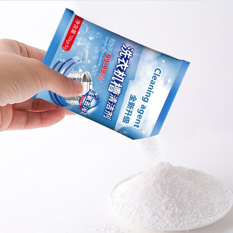 50g ผงทำความสะอาดเครื่องซักผ้า ผงล้างเครื่องซักผ้า ล้างถังซักผ้า ช่วยล้างเครื่องซักผ้า รูปที่ 4