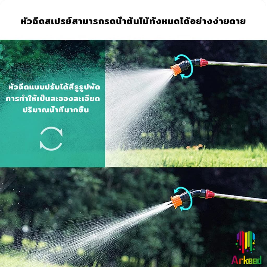 Arkeed 1 ชิ้น หัวพ่นยา หัวงอสีส้ม เกลียวทองเหลือง เครื่องมือทำสวน Spray Nozzle รูปที่ 2