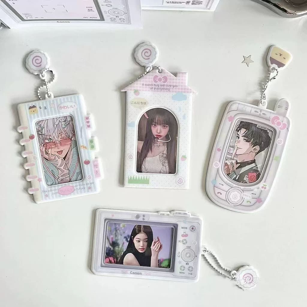 นิ้วผู้ถือบัตร ที่ใส่บัตรรูปถ่าย น่ารัก ซองใส่การ์ด การจัดเก็บบัตรนักศึกษา พวงกุญแจ Card Holder ที่ใส่บัตรประชาชน รูปที่ 6