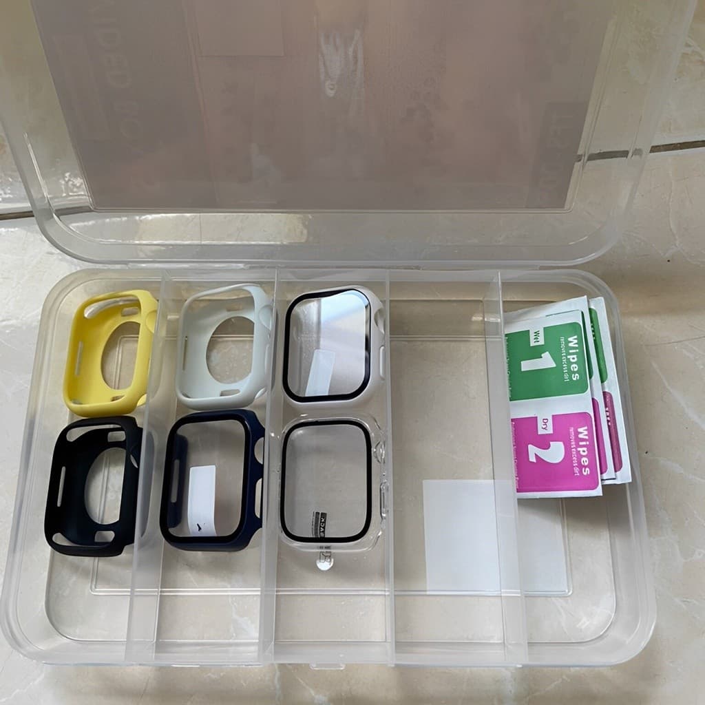 กล่องใส่ของ 5 ช่อง ขนาด 12x18.8x3 ซม. กล่องแบ่งช่อง เก็บสายนาฬิกา เก็บอะไหล่ แบรนด์ Keyway TFS-005 รูปที่ 6