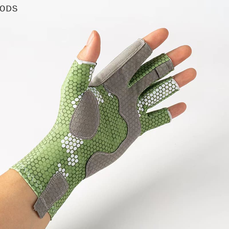 Ods ถุงมือตกปลาครึ ่ งนิ ้ ว Anti-sg ถุงมือออกกําลังกายทนต ่ อการสึกหรอ Anti-cutg Breathable ลื ่ นอุปกรณ ์ ตกปลากลางแจ ้ ง OD รูปที่ 5