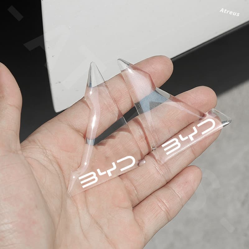 2/4ชิ้น BYD ซิลิโคนกันกระแทกมุมประตูรถ คาร์บอนไฟเบอร์ ยางกันกระแทก ป้องกันการชนมุมประตูรถยนต์ ซิลิโคนกันมุมประตูรถ สำหรับ BYD Atto 3 Yuan plus Song Plus Dolphin Mini Seal U Han EV รูปที่ 4