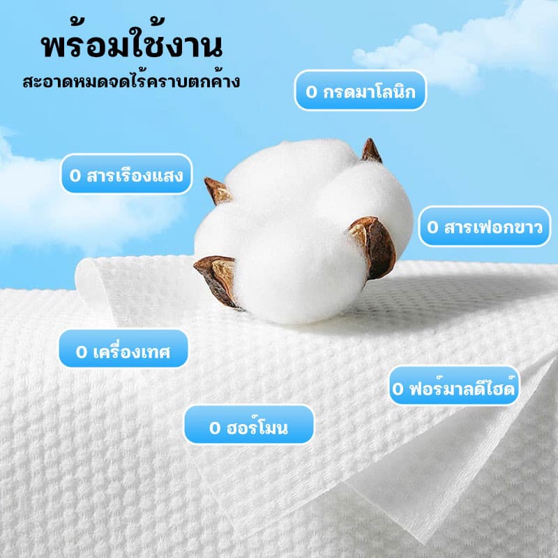 ผ้าเช็ดตัว ผ้าขนหนูอาบน้ำแบบใช้แล้วทิ้ง ผ้าเช็ดตัวผืนใหญ่ บรรจุแยก อบแห้งอย่างรวดเร็ว รูปที่ 2