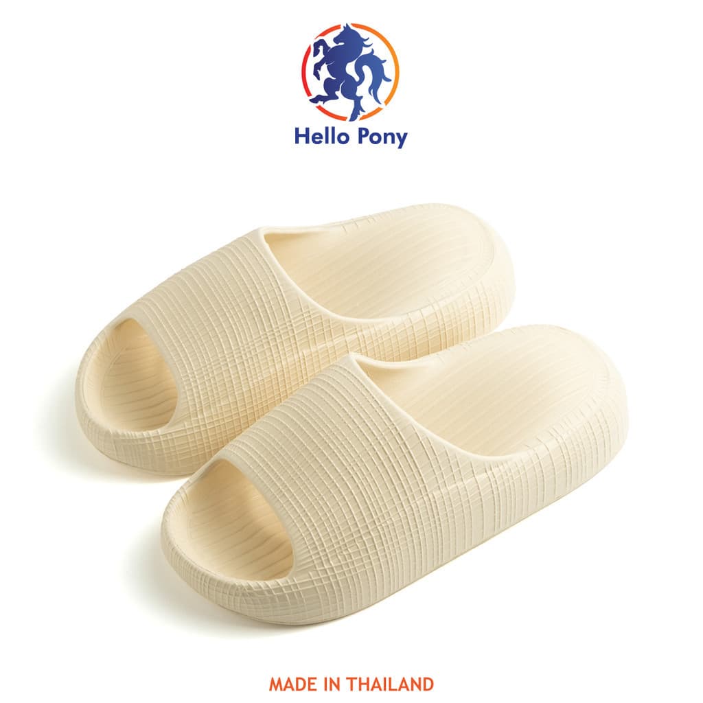 Hello Pony MHM4013 ส่งเร็ว Unisex รองเท้านิ่ม ใส่สบาย ผู้หญิง แตะ รองเม้า รองเท้าแตะ รองเท้าใส่อยู่บ้าน ลายตาราง กันลื่น รูปที่ 2