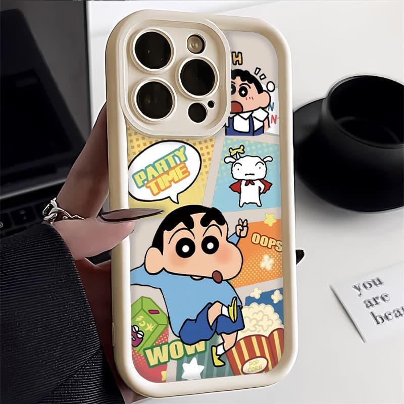 COD-ในไทยเคสน่ารัก นำไปใช้กับ IPhone 11 XR 7 8 Plus 15 14 13 12 Pro MAX X XS MAX SE TPU เคสโทรศัพท์มือถือครยอนชินจังกิ รูปที่ 8