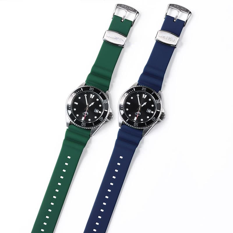 สายนาฬิกาซิลิโคนอ่อนโลโก้สําหรับ Seiko Diver ดําน้ํา Skx007 Skx009 ทูน่า 20 มม.22 มม.ยางนาฬิกา Quick Release กีฬาสร้อยข้อมือผู้ชายผู้หญิงสายรัดข้อมือ รูปที่ 5
