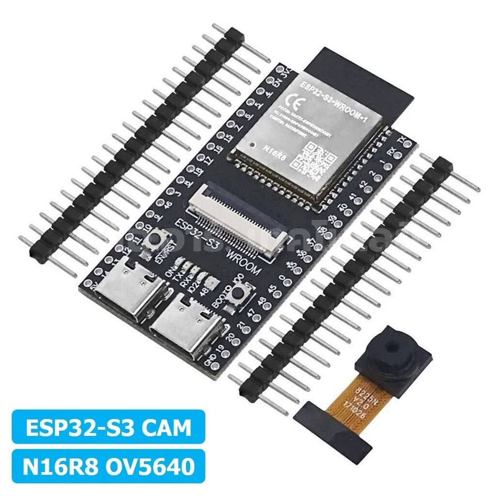 บอร์ด ESP32-S3 CAM N16R8 OV2640/OV5640 Expressif ESP32-S3 WROOM WiFi+Bluetooth Board ESP-32-S3 Camera โมดูลกล้อง รูปที่ 2