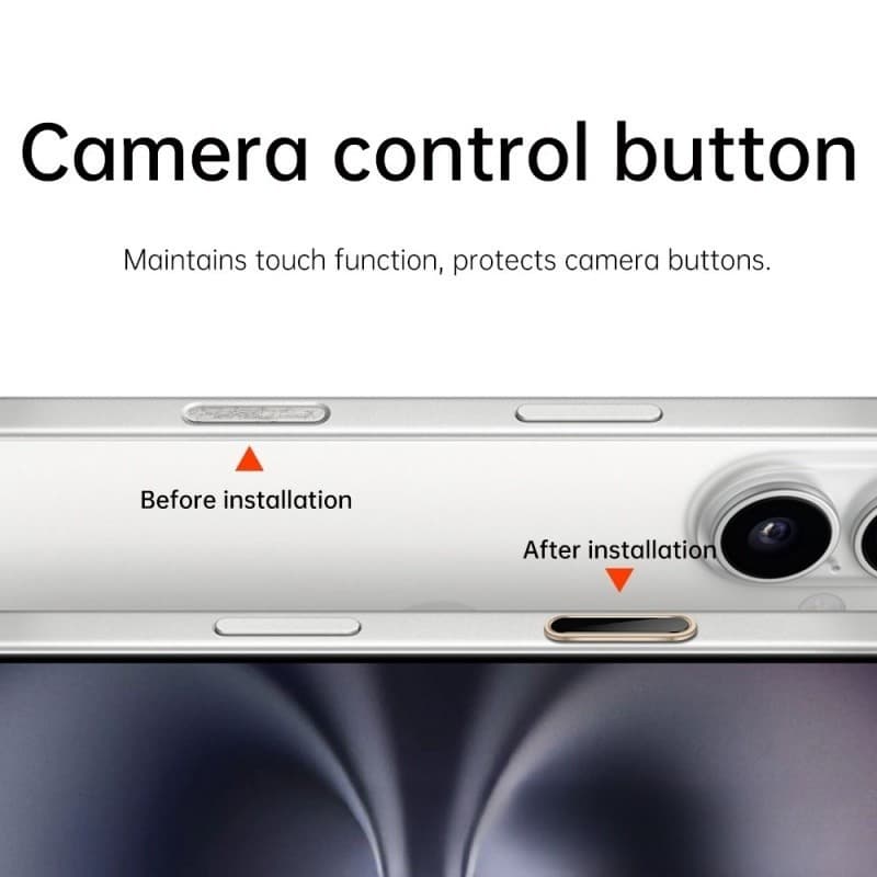 ปุ่มควบคุมกล้องสําหรับ iPhone 16 17 Series สมาร์ทกล้องด้านข้างฟิล์มป้องกัน Touch Control ใช้งานร่วมกับ iPhone 16 17 Pro Max 16Plus 17AIR รูปที่ 7