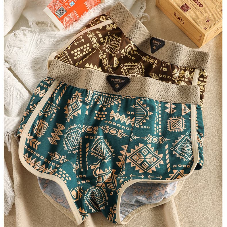 กางเกงบ็อกเซอร์ผู้ชาย Amaya Pattern ชุดชั้นในนุ่มระบายอากาศได้ รูปที่ 8