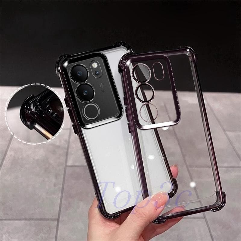 เคส Vivo V29 5G เคสโทรศัพท์โปร่งใสป้องกันการตกสี่มุม SJDK รูปที่ 9