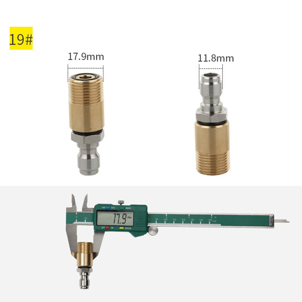 Hotwind 1/4 Quick Connect Coupler Adapter-Car Clean Washing Pressure Washer Connector รูปที่ 2