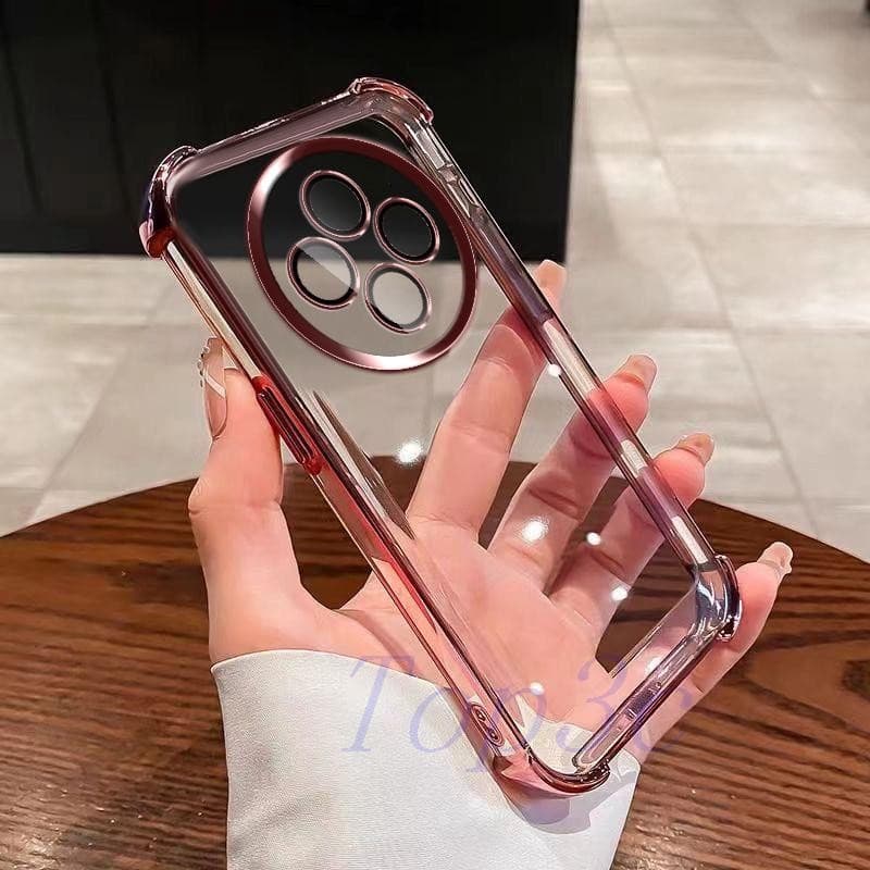 เคส OPPO Reno 12F 5G เคสโทรศัพท์โปร่งใสป้องกันการตกสี่มุม SJDK รูปที่ 5