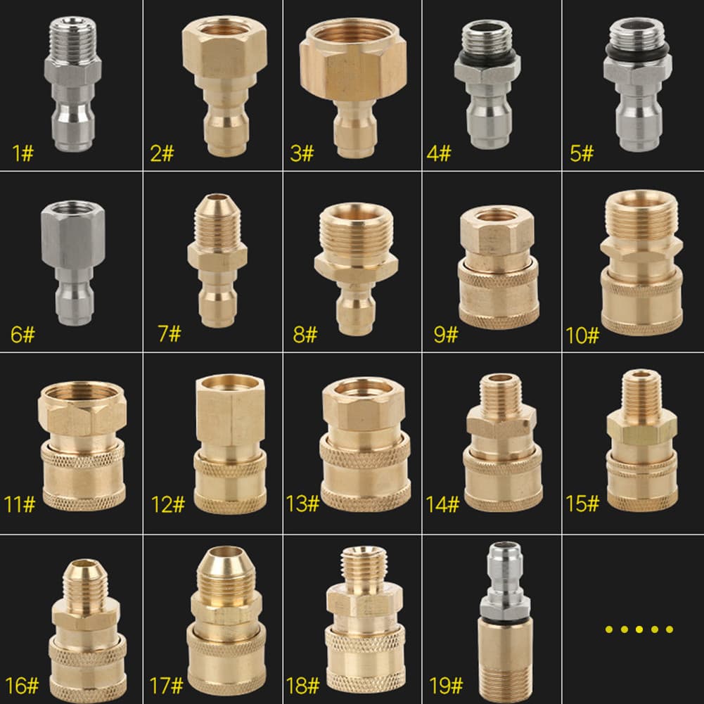 Hotwind 1/4 Quick Connect Coupler Adapter-Car Clean Washing Pressure Washer Connector รูปที่ 1