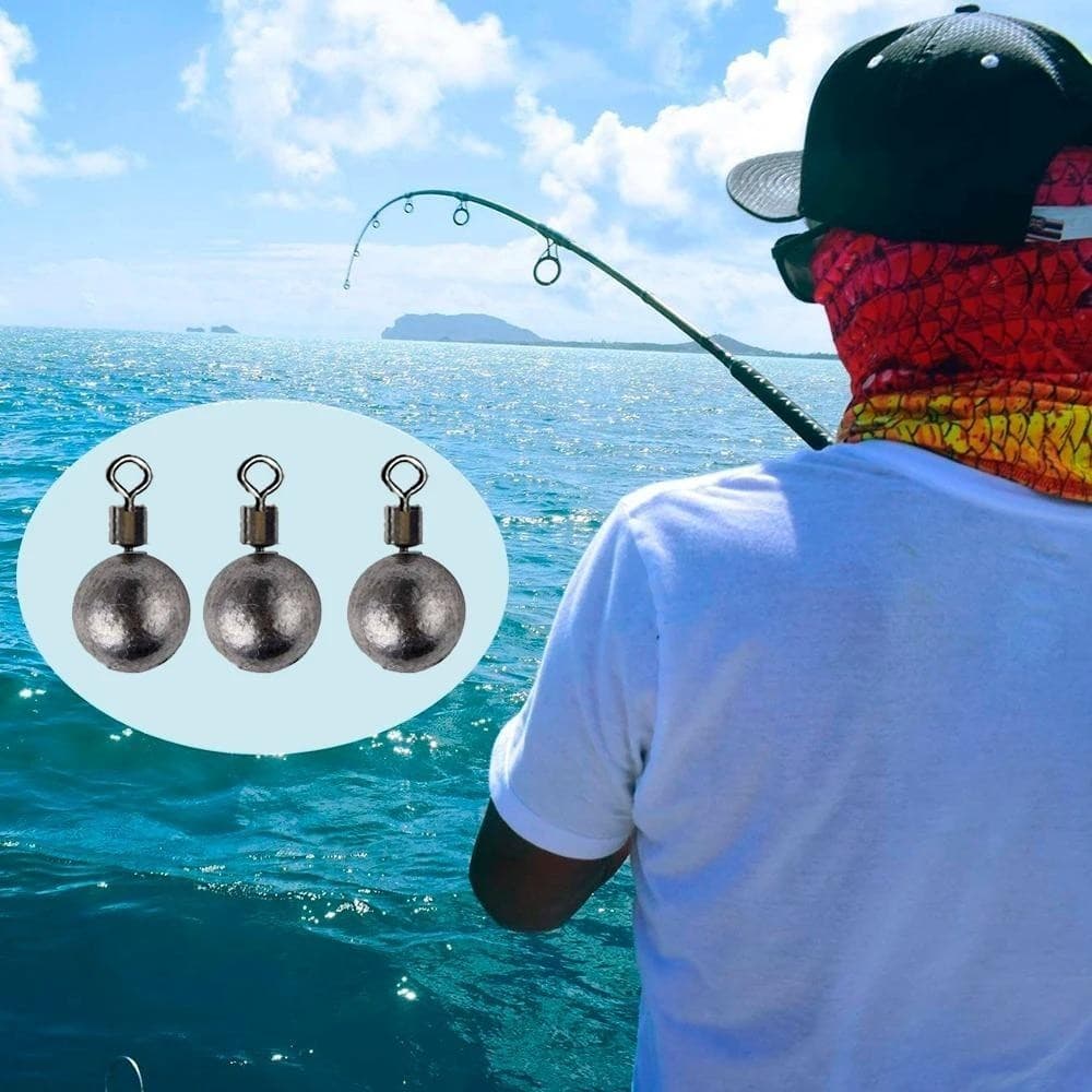 JUNIPER 10 ชิ้น Drop Shot ชุดน้ําหนักตะกั่ว 3.5/5/7/10/14/20 กรัม Sinkers ทรงกลมหมุน 360° ทนทาน เครื่องจมตกปลาแบบดรอปช็อต รูปที่ 4