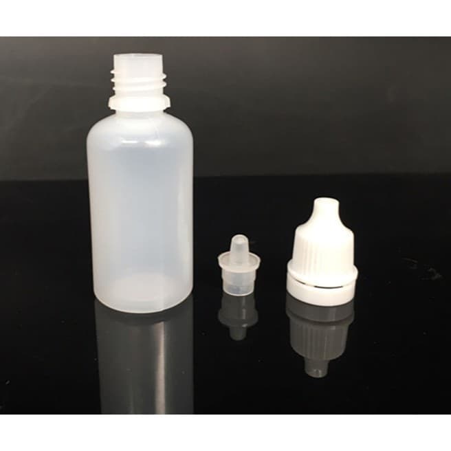 100pcs 3/5/10/15/20/30/50/100ml ขวดบีบหยด ขวดและฝาสีขาว Dropper Bottle ขวดยาหยอดตา วัสดุพลาสติกPE รูปที่ 3