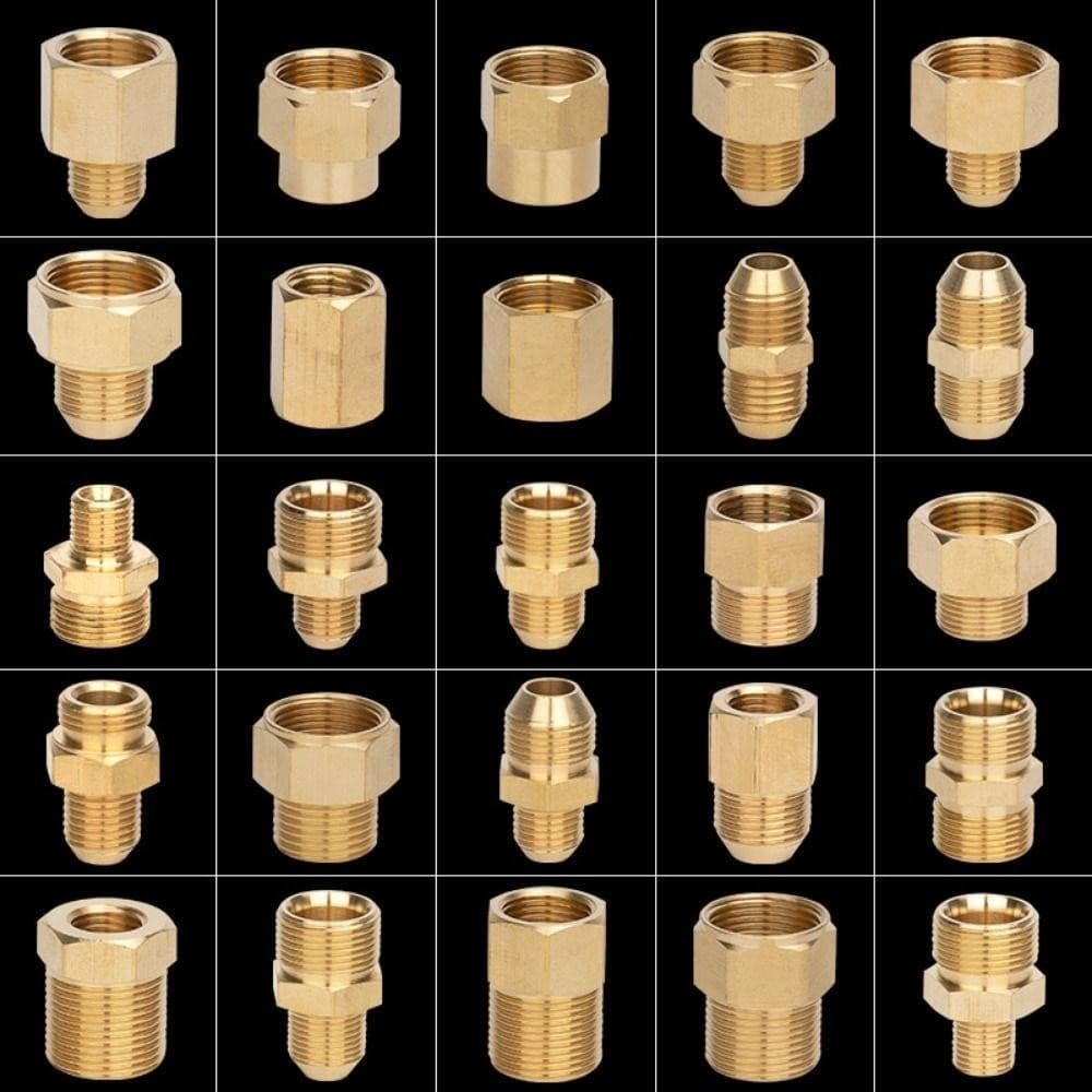 TOBE3 1 ชิ้นท่อเชื่อมต่อ, ท่อ Barb 3/8" 1/4 "M14 M18 M22 ด้ายชายหญิงอะแดปเตอร์, ทนทานท่อทองเหลือง F/M Transitional ข้อต่อสําหรับแรงดันสูงเครื่องซักผ้าไฟฉาย รูปที่ 8