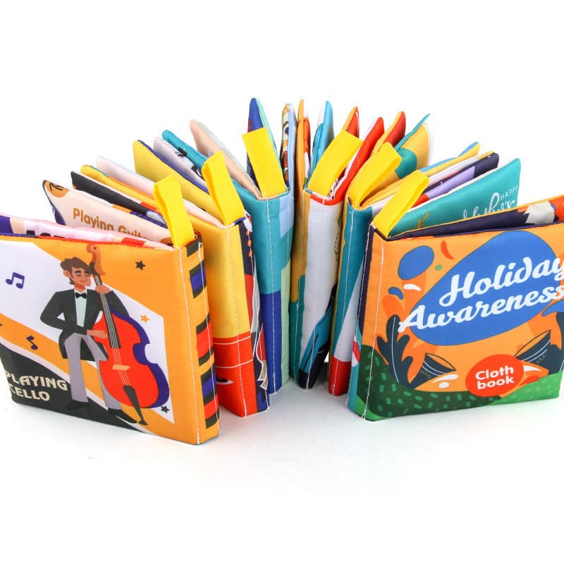หนังสือผ้าสำหรับเด็ก ลายการ์ตูน เสริมพัฒนาการ หนังสือคำศัพท์เด็ก รูปที่ 4
